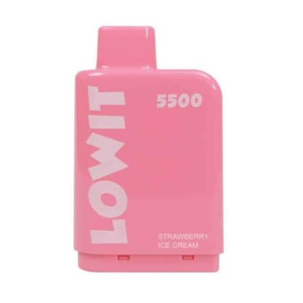 ELF BAR LOWIT 5500 POD (SG VAPE COD)-STRAWBERRY ICE CREAM