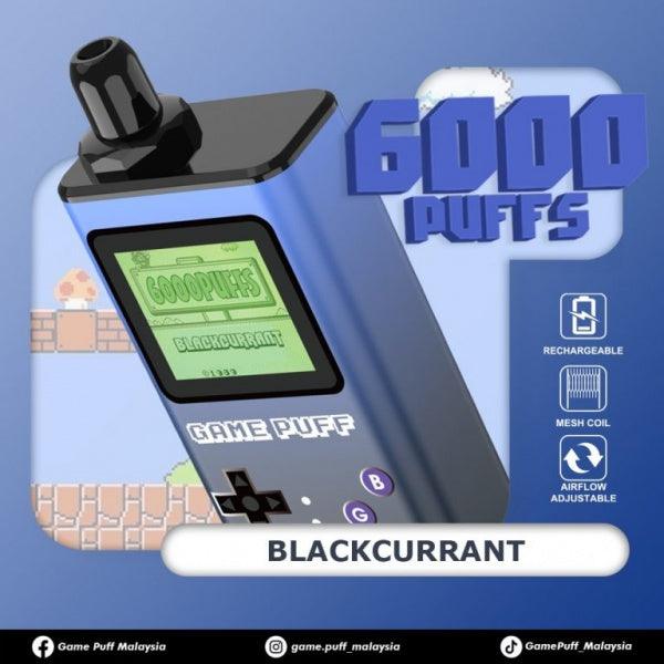 GAME PUFF 6000 (SG VAPR COD) - BLACKCURRANT