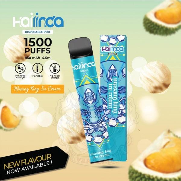 HAILIDA 1500 (SG VAPE COD) - MUSANG KING ICE CREAM