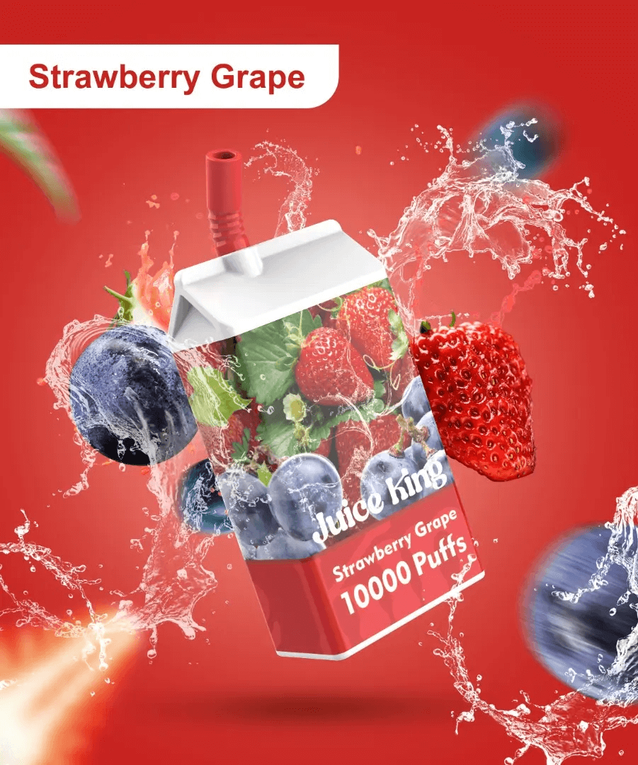 JUICE KING 10000 (SG VAPE COD)-STRAWBERRY GRAPE