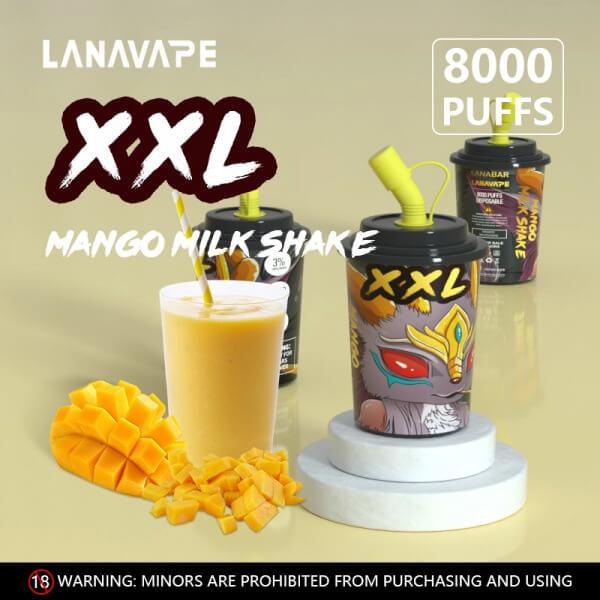 Lana-XXL-8000-Puffs-Mango-Milkshake-(SGVAPESGCOD)