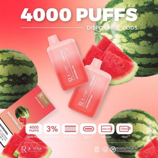 R ONE 4000 (SG VAPE COD) -WATERMELON